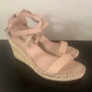Saks Fifth Avenue Blush Wedges